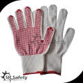 SRSafety 13g tejido punto pvc guantes de algodón / guante de algodón de punto